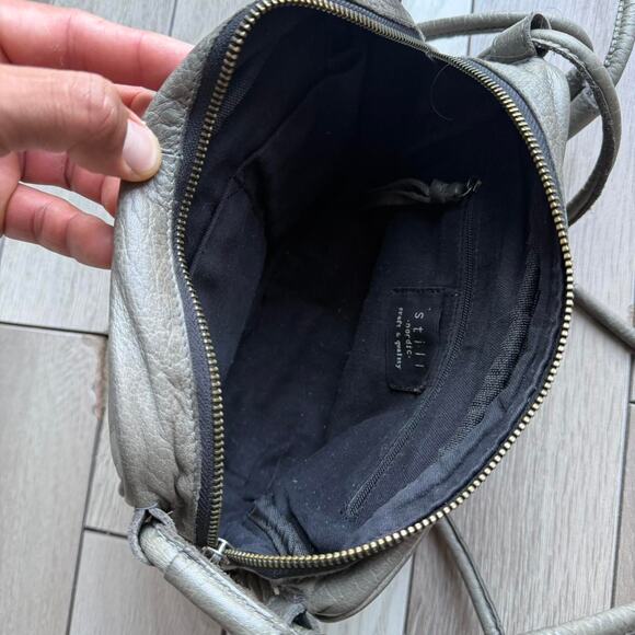 Still nordic grey leather crossbody - Picture 7 of 8